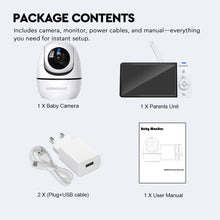 Load image into Gallery viewer, Walkabout 360 View HD Wireless Full HD Resolution Video Baby Monitor
