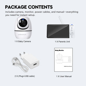 Walkabout 360 View HD Wireless Full HD Resolution Video Baby Monitor