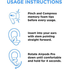 Load image into Gallery viewer, Airfome Memory Foam Replacement Premium Ear Tips for Apple AirPods Pro Wireless Earbuds
