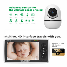 Load image into Gallery viewer, Walkabout 360 View HD Wireless Full HD Resolution Video Baby Monitor
