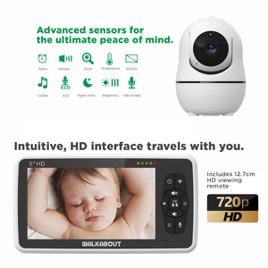 Walkabout 360 View HD Wireless Full HD Resolution Video Baby Monitor